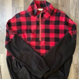 Oversized Buffalo plaid pullover